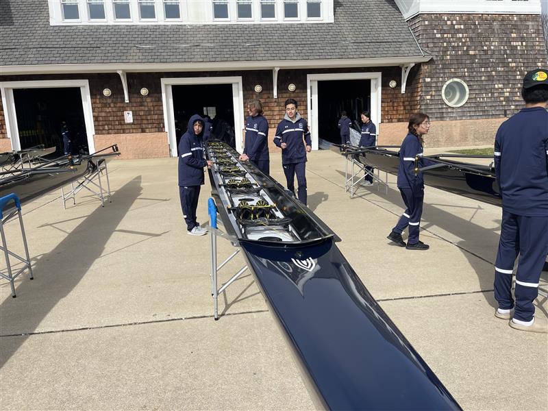 The Atlantic City High School Crew Team just received new boats, oars and uniforms.