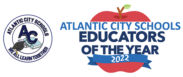 atlantic city schools logo with apple educators of the year