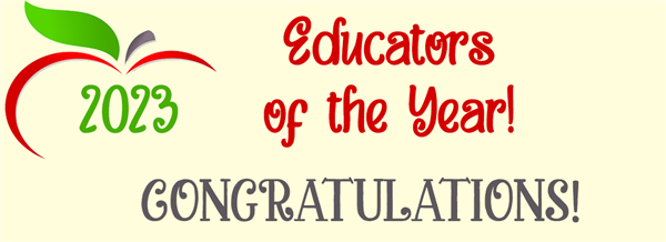 apple 2023 Educators of the Year Congratulations