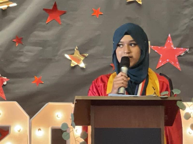 Texas Avenue School Valedictorian Fatima Mohammad Morshed