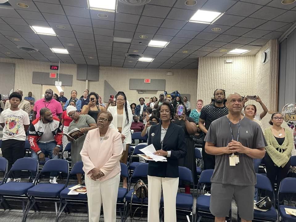 District leaders attended the Dr. Martin Luther King Jr. School Complex Stepping Up Ceremony