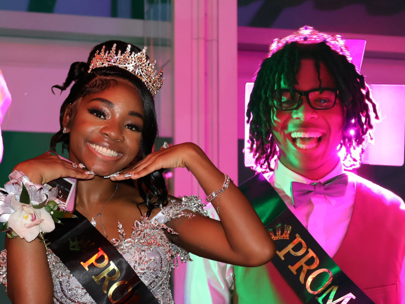 I'Briyah Butler and Jeremiah Williams were name prom King and Queen