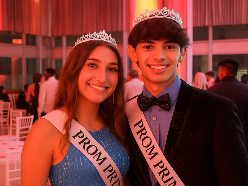 Summer Stevenson and Kevin Entress II were named ACHS Prom 2025 Prince and Princess