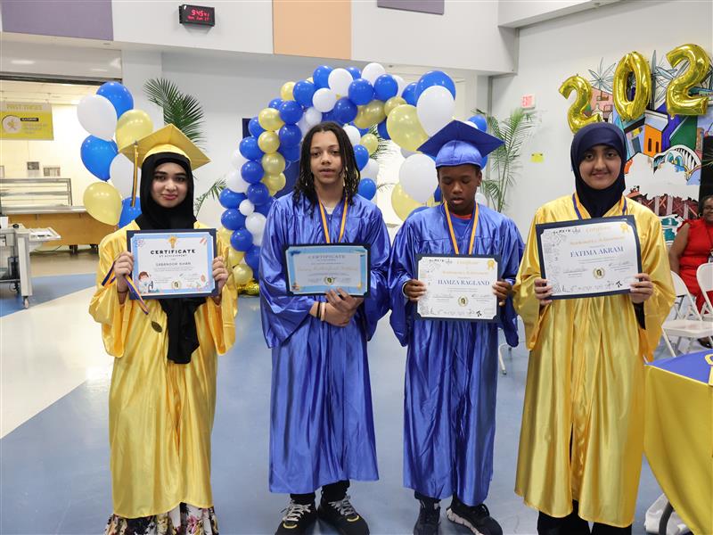 Students receive academic achievement awards.