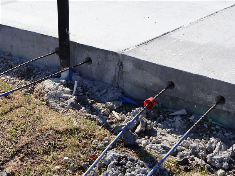 ACHS Post-tensioned Concrete Tennis Court