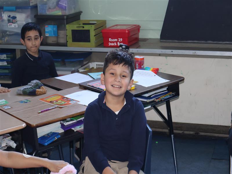 Aryan Camarillo enjoyed Dr. Small's reading of "I am Enough"