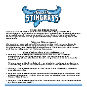  Mission, Vision and Collective Commitment Statements